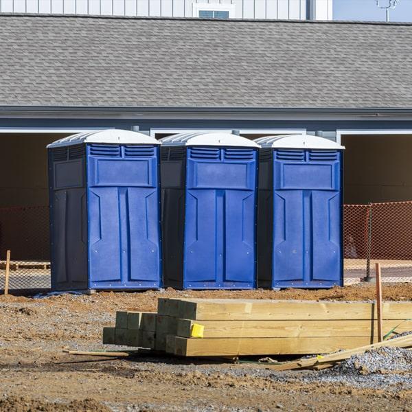 Heavy-duty construction site porta potty in Lubbock, Texas
