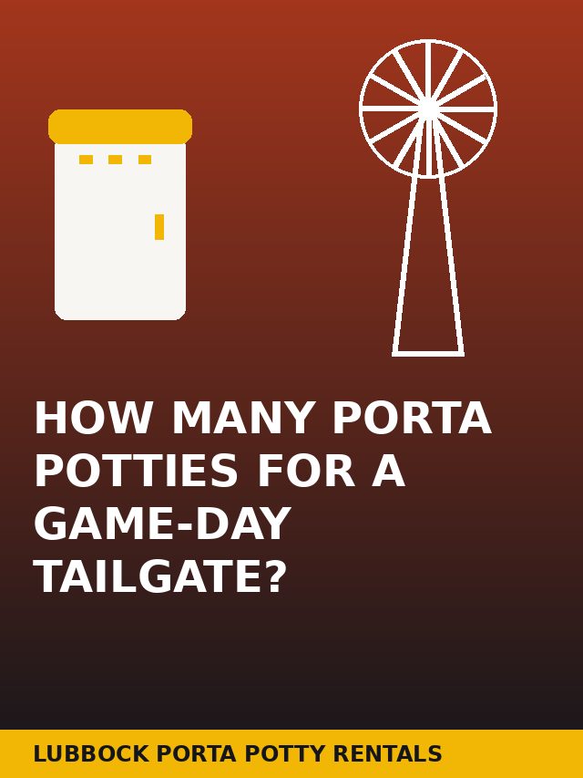 Web story cover: How Many Porta Potties for a Game-Day Tailgate?